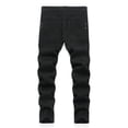 thumbnail image 4 of HXWCHs Slim Fit High Street Fashion Distressed Denim Jeans for Boys Comfortable Stretch Casual Long Trousers Kids Spring Autumn Wear 9-10 Years Black, 4 of 8