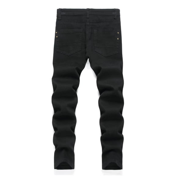 oqasdz Boys Jeans High Street Fashion Long Denim Pants for Kids Stretch Trousers Spring Fall Versatile Casual Outdoor