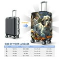 thumbnail image 4 of Yiaed Sunflower Field Spotted Dog Print Travel Luggage Cover Suitcase Protector Fits 18-32 Inch Luggage Wheel Covers Patterned Elastic Luggage Anti-scratch（No luggage）-, 4 of 5