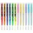 thumbnail image 2 of PILOT SW-FL Frixion Erasable Highlighter Pastel Color Fluorescent Marker Pen 12 Colors Japan Pastel Pink, 2 of 5