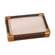 thumbnail image 2 of Caja de almacenamiento de terciopelo apilable para 36 anillos, aretes y 36 ranuras. Beige, 2 of 9
