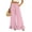 Pink, variant on Sewkxo Womens Wide Leg Pants Drawstring Elastic High Waisted Ruffle Hem Palazzo Pants with Pockets,Red XL