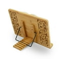 thumbnail image 3 of SagaSave Book Stand Book Holder Tray and Page Paper Clips Reading Desk Foldable Bamboo, 3 of 8