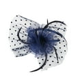 thumbnail image 6 of MSJUHEG Tea Party Hats,Feather Hair Clip,Feather Headpiece,Church Hats,Fascinators Hats,Tea Top Party Flower Hat Headwear for Fascinators Headband Navy One Size, 6 of 7