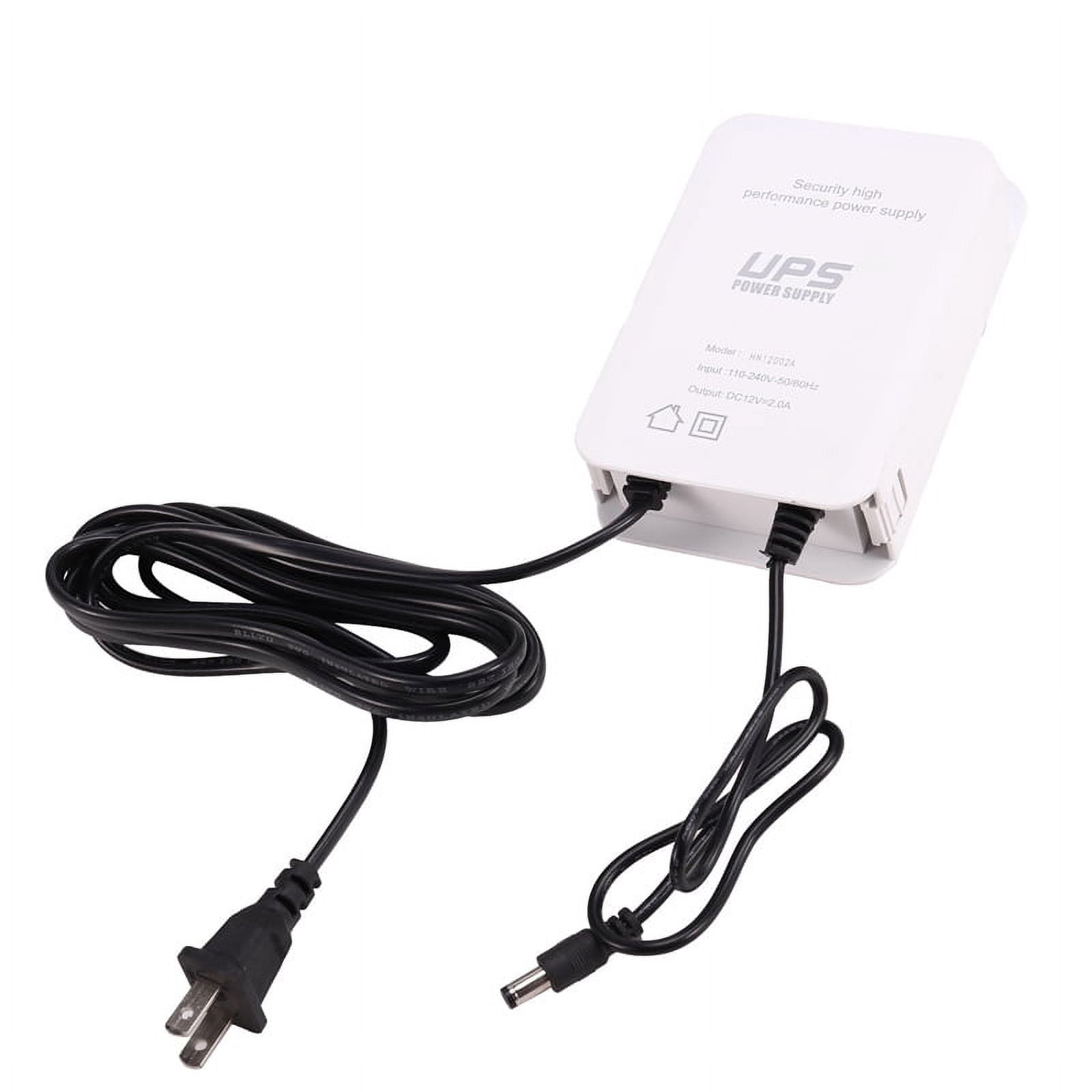 12V-2A Uninterruptible Power Supply UPS Battery Backup Interface, Security Camera UPS Battery Backup Protector US Plug