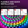 thumbnail image 4 of Tiras de Luces LED de 5 M con Control Remoto de 44 Teclas, Tira de Luces LED RGB Flexible para el Hogar, Navidad y Fiestas., 4 of 5
