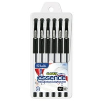 BAZIC Essence Gel Pen 0.7mm Black Color, Comfort Grip, (6/Pack), 24-Pack