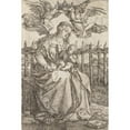 thumbnail image 3 of Albrecht Dürer 11x14 Black Modern Framed Museum Art Print Titled - Virgin Mary Crowned by Two Angels (1471 - 1528), 3 of 5