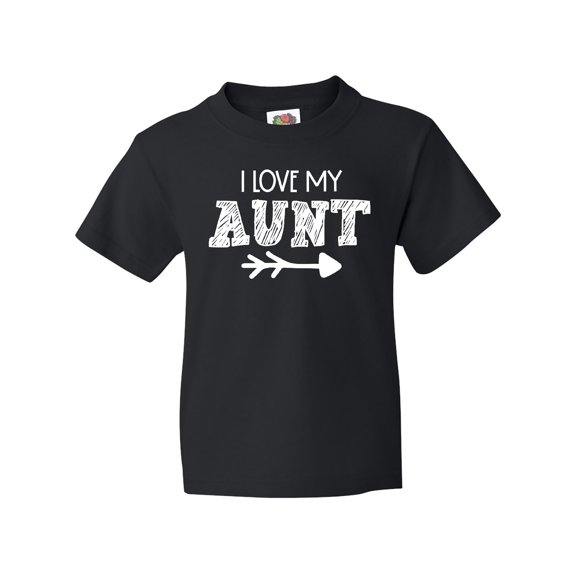 Inktastic I Love My Aunt with Arrow Youth T-Shirt