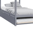 thumbnail image 6 of Max & Lily Twin Size Solid Wood House Bed Frame with Storage Trundle and Roof for Kids Bedroom, 6 of 9
