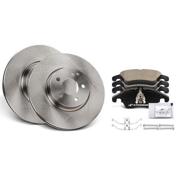 Front Brake Pad and Rotor Kit 6 - Compatible with 2010 - 2016 Mercedes-Benz E350 2011 2012 2013 2014 2015