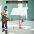 thumbnail image 5 of Garvee 16-Ft Drywall Lift, 150 lb Panel Hoist, 360° Rotate/60° Tilt, Telescopic Arm, 3 Locking Casters, Red, 5 of 6
