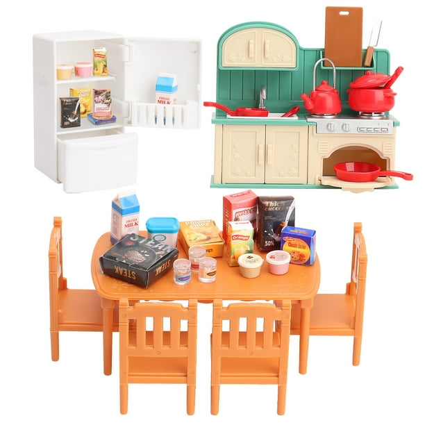 iTOYiFUN Dollhouse Furniture Set for Kids Toys Miniature Kitchen