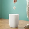 thumbnail image 6 of WRISTBIQUE Plastic Rubbish Bin Easy to Clean 1Pack 11x7.9x7.9in, 6 of 8