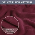 thumbnail image 2 of Unique Bargains 1-Piece Solid Transitional Stretch Slipcover Burgundy Armchair, 2 of 7