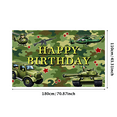 thumbnail image 6 of Camouflage Theme Banner Military Design Birthday Party Backdrop for Kids Celebration Party Decor Photo Shoot, 6 of 8