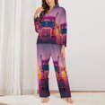 thumbnail image 2 of Sikiie Sunset Truck Highway Pajamas for Women Set, Womens Pajama Sets, Lounge Sets for Women, 2pjs for Women-XX-Large, 2 of 7
