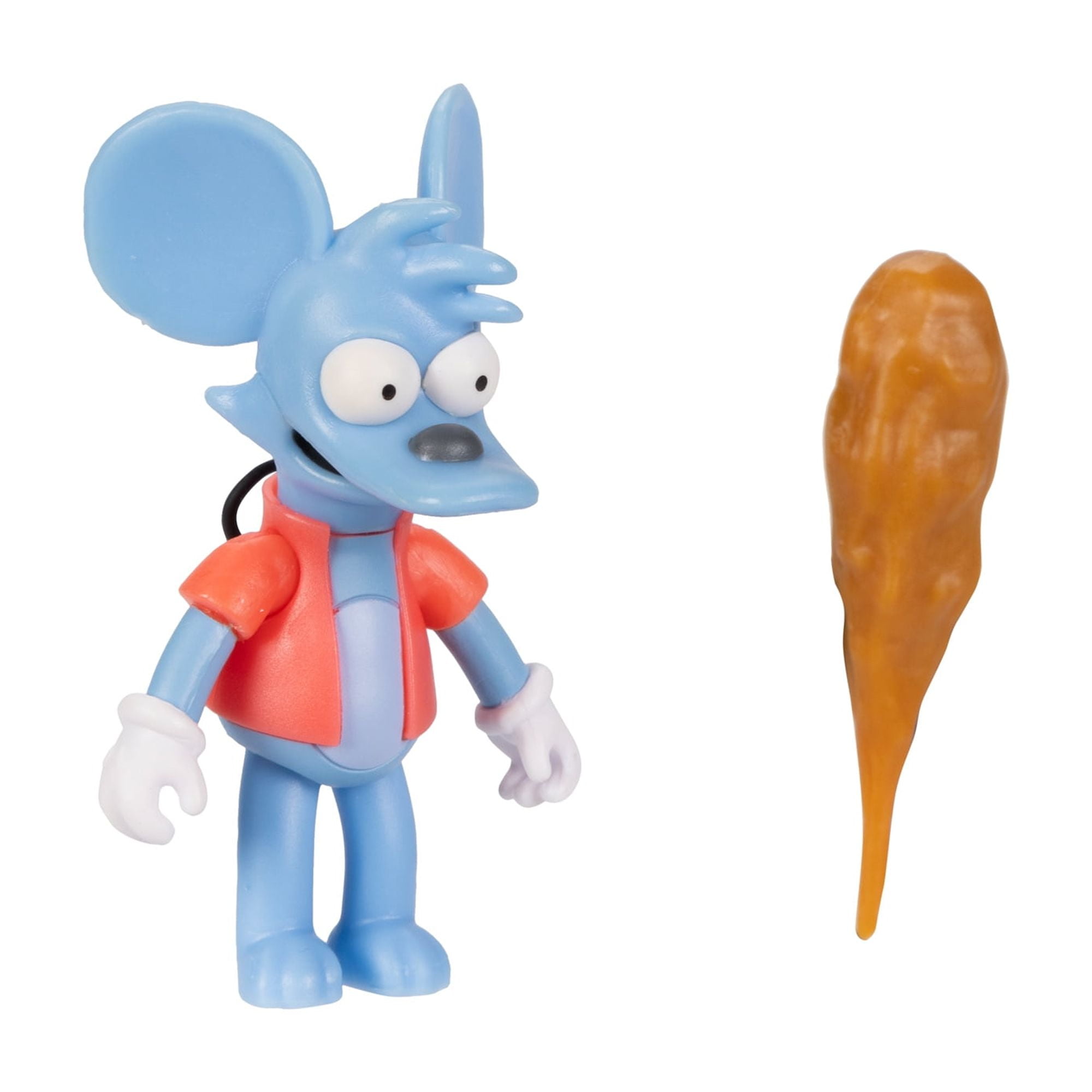The Simpsons 2.5 inch Tall Scaled Collectible Itchy with Club Action Figure for Child Ages 4+