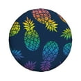 thumbnail image 2 of Bingfone Abstract Bright Pineapple Fruit Retro Spare Tire Cover Weatherproof Universal Wheel Protectors For Rv Camper Travel Trailer Suv Truck 14 Inch, 2 of 9