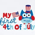 thumbnail image 2 of CafePress - Owl My First 4Th Of July Infant Bodysuit - Baby Light Bodysuit, Size Newborn - 24 Months, 2 of 4