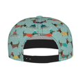 thumbnail image 4 of Balery Baseball Cap Flat Bill Hats for Men Adjustable Size for Running Workouts and Outdoor Activities All Seasons Dad Hat(Dachshund Dog Puppy ), 4 of 9