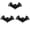 4PCS, variant on Woven Bamboo Bat Decor, Black Woven Rattan Bat Wall Hanging Halloween Decor, 3D Scary Handcrafted Black Rope Bats, Rustic Natural Farmhouse Halloween Creepy Decorations (1PCS)