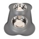 thumbnail image 4 of Cuencos para perros que evitan derrames, juego de cuencos de acero inoxidable para comida y agua para mascotas, antideslizantes, con alfombrilla de silicona para perros pequeños, medianos y grandes, 4 of 5