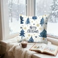 thumbnail image 4 of FeiFu 17.7x17.7in Christmas Printed Pillowcover Festive Patterns Soft Comfortable Fabric for Sofa Couch Bedroom and Holiday Decor, 4 of 6