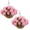 Pink, variant on 2 Set Artificial Geraniums Flowers with Hanging Baskets, 24 Bundles Faux Floral for Porch Patio Balcony Yard Home Decor