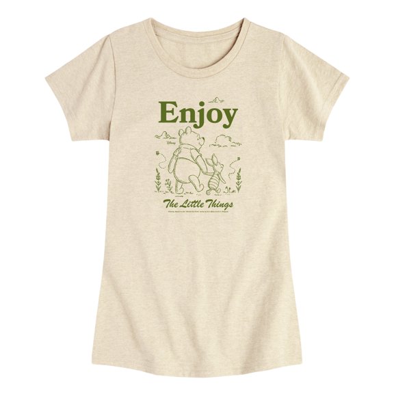 Winnie the Pooh - Enjoy the Little Things - Toddler Girls Fitted Short Sleeve T-Shirt