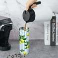 thumbnail image 6 of 20oz Insulated Stainless Steel Tumbler Mug | Lemon Fruit Summer Cup with Lid and Straw | Hot and cold insulation |Gifts for Men Women Teens, 6 of 6