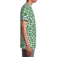 thumbnail image 6 of Wukai Leopard print St. Patrick's Day Youth Unisex Short Sleeve T-Shirt for Boys, Girls, Teens, and Kids-Medium, 6 of 7
