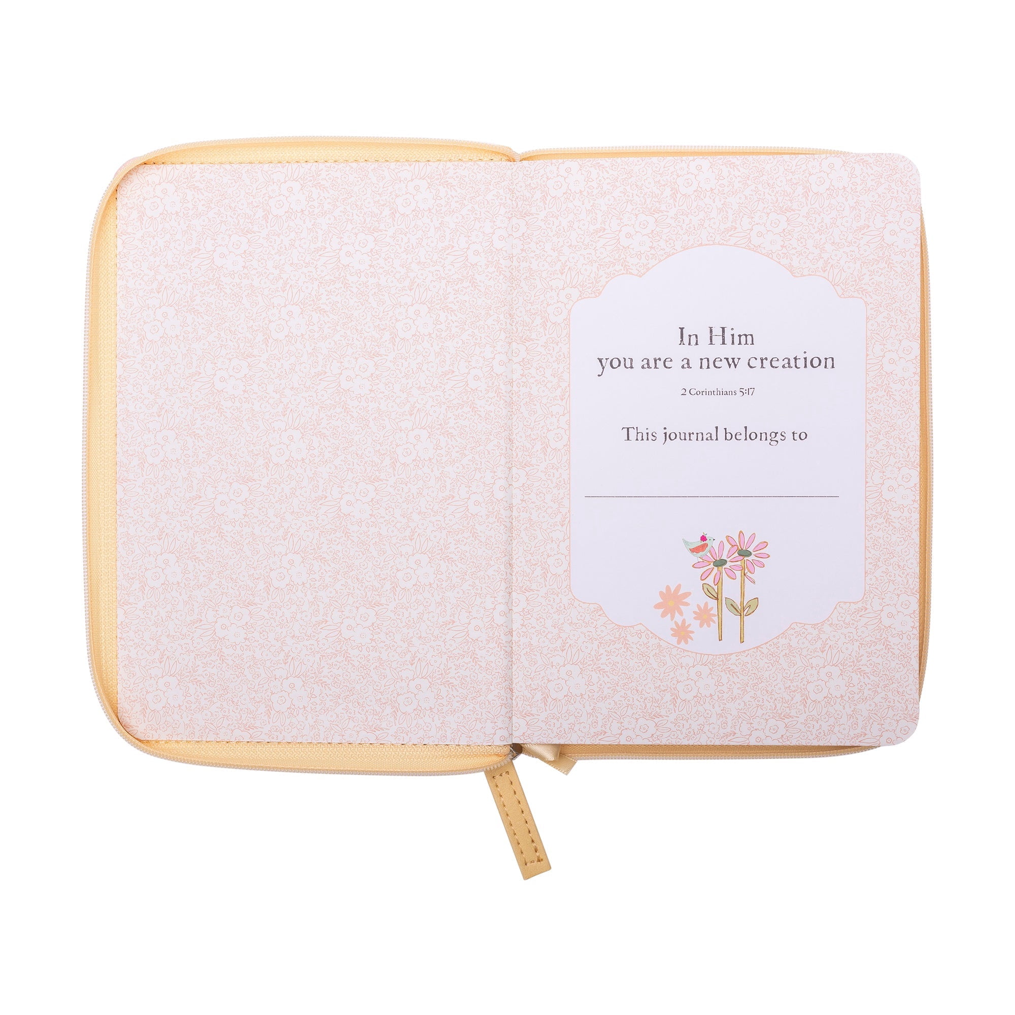 Zippered Faux Leather Journal: Be Still and Know Psalm 46:10