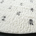 thumbnail image 3 of SAFAVIEH Berber Caymen Polka Dot Shag Area Rug, Beige/Gray, 3' x 3' Round, 3 of 11