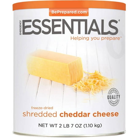 Emergency Essentials Food Freeze-Dried Shredded Cheddar Cheese, 39