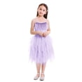 thumbnail image 4 of IBTOM CASTLE Kids Toddler Girls Princess Ballerina Dress Pageant Birthday Party Prom Wedding Formal Short Gown 3-4 Years Purple, 4 of 8