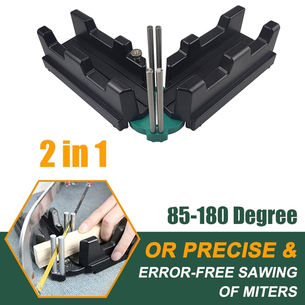 2-in-1 Mitre Measuring Cutting Tool Miter Saw Protractor Tool Precise Mitre Angle Cutting Tool for Carpenter Woodworking