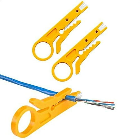 Mini Wire Stripper 3 Pack Network Wire Stripper Punch Down Cutter for Network Wire Cable, RJ45/Cat5/CAT-6, Telephone and Computer UTP Cable$$Tools & Hardware Other