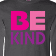 thumbnail image 4 of Inktastic Be Kind Logo in Pink and Purple Long Sleeve T-Shirt, 4 of 5