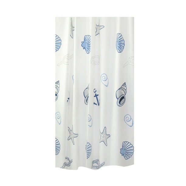 Cortina De De Plástico Eva De Agua Decoración Del Baño De Revestimiento Mar Concha Sunnimix Cortina de la ducha