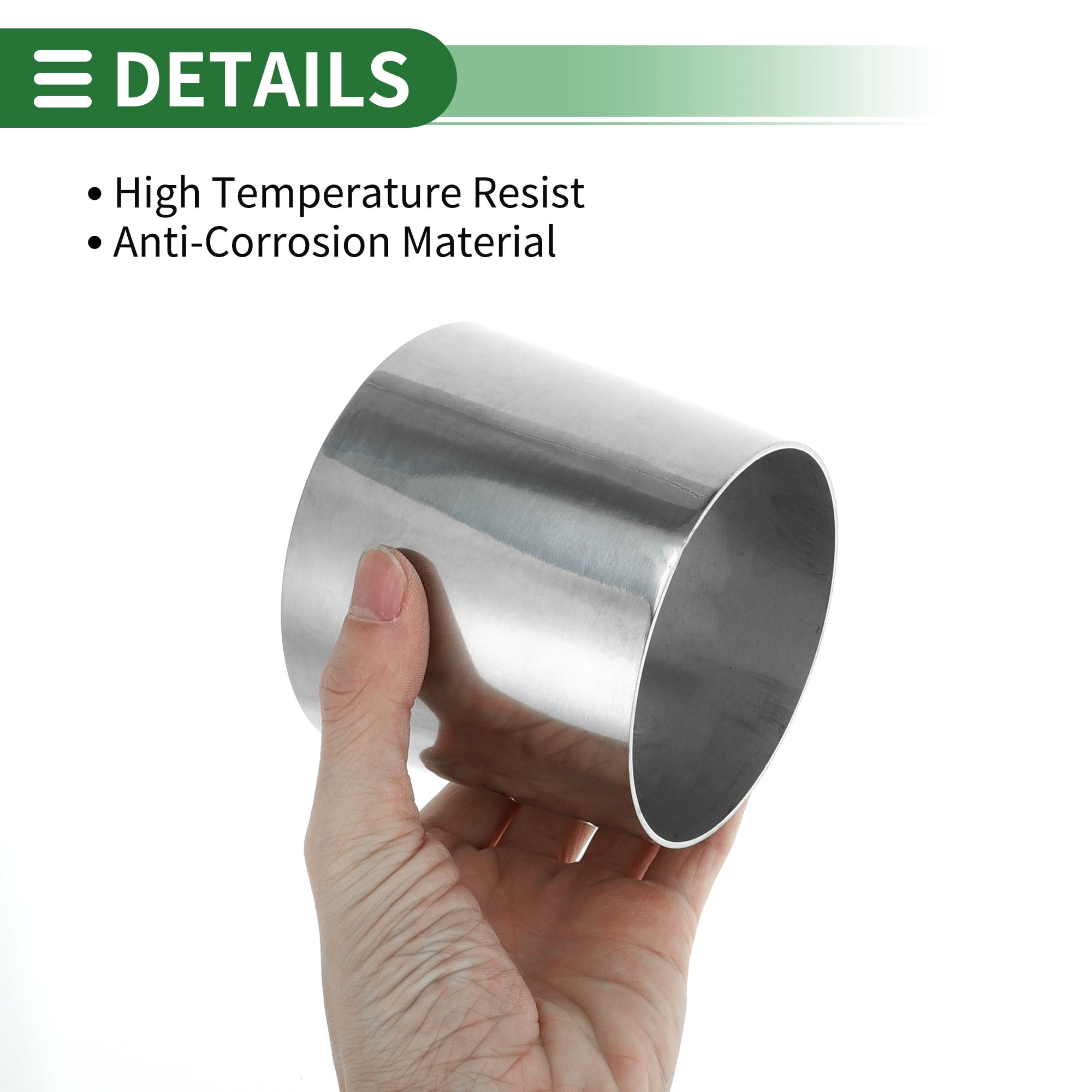 Unique Bargains Silver Mandrel Exhaust Bend Elbow Concentric Reducer 3.5" OD to 4" OD
