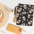 thumbnail image 3 of HELLHERO Skulls Celestial Symbols Vintage Book Sleeve Protector Pouch with Decorative Design Waterproof Polyester for Librarian Books, Magazines 11.4 X 8.66 Inch, 3 of 8