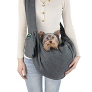 Jespet Travel Pet Sling, Comfy Pet Sling for Small Dog Cat, Hand Free Sling Bag Breathable Soft Knit with Front Pocket