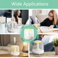 thumbnail image 7 of MINKUROW Mini Cool Mist Humidifier for Home Bedroom,650ml Top Fill USB Personal Desktop Humidifier with Colorful LED Night Light for Plants,Office Room,Auto Shut-Off,2 Mist Modes,Super Quiet,White, 7 of 7