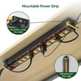thumbnail image 2 of Green Box Innovations 12 Outlet Long Heavy Duty Power Strip with Individual Switches,3300J Surge Protector Metal Power Strip, Wide Spaced, 6Ft Cord Managment, ETL Listed, 2 of 7