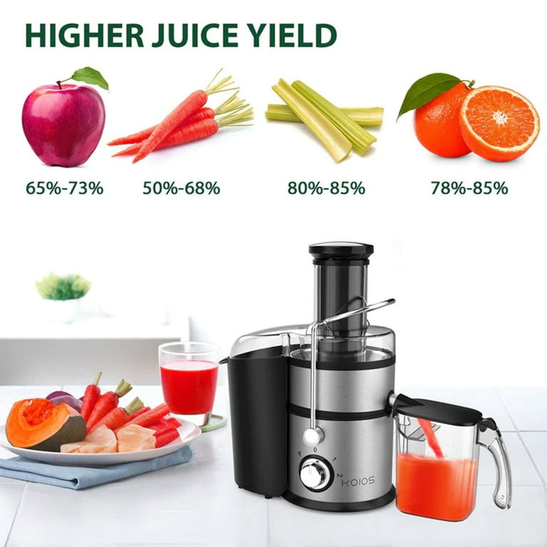 Koios Centrifugal Fruit Vegetable Juicer w Extra Wide Feed