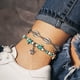 thumbnail image 2 of Tobillera con perlas y estrella para mujer, joya de regalo con personalidad, 2 of 8