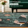 thumbnail image 2 of SORONO KATE 9'x12' Floral Area Rugs for Living Room, Machine Washable Oriental Vintage Distressed Non Slip Soft Indoor Area Carpet, Turquoise, 2 of 7