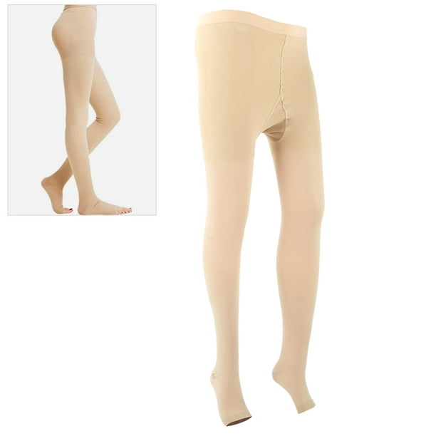 Compression Stockings Thigh High Open Toe Pantyhose Pain Relief