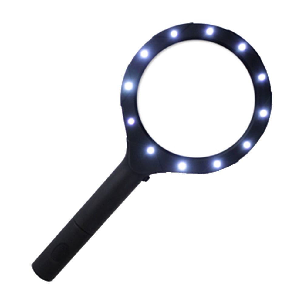 Jewelry Magnifying Glass Presbyopia Magnifier LED Magnifying Glass Illuminated Handheld